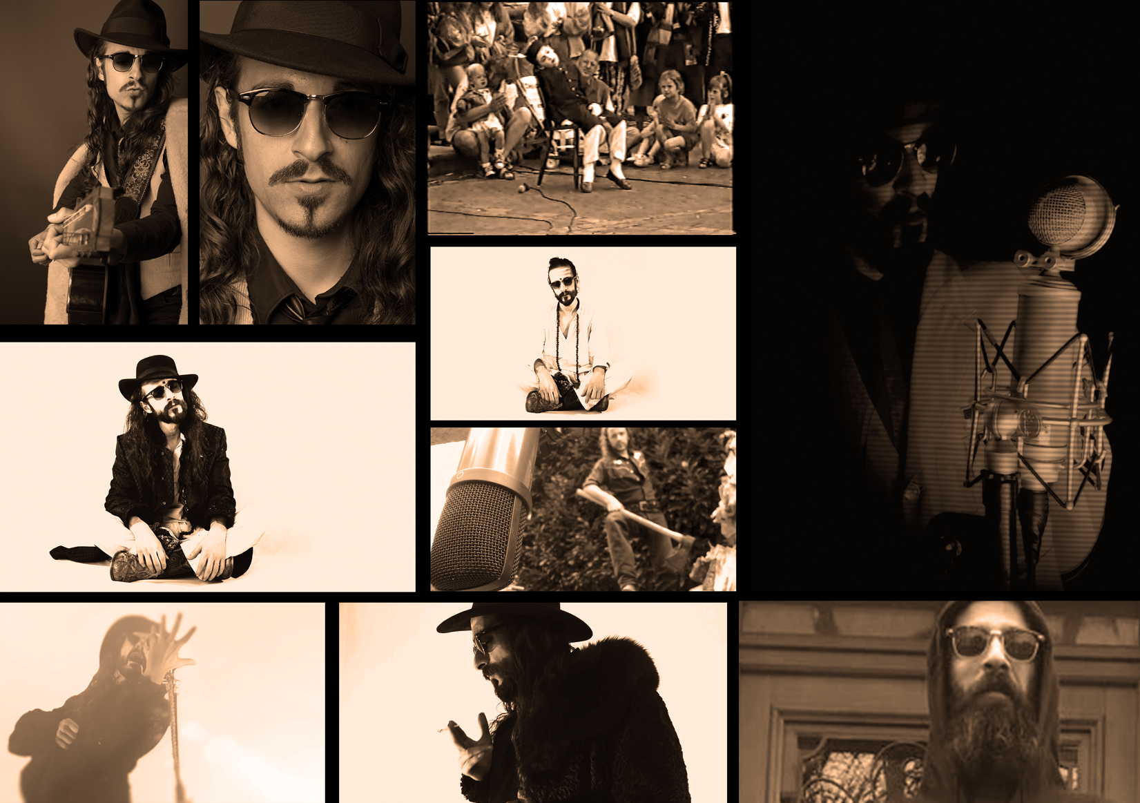 This Is [Not] A Performance sepia archive collage