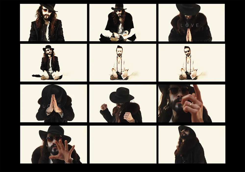 This Is [Not] A Performance white studio collage